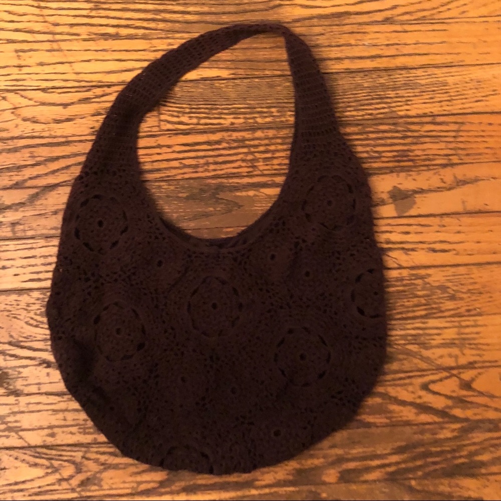 BCBG Brown Knit Purse